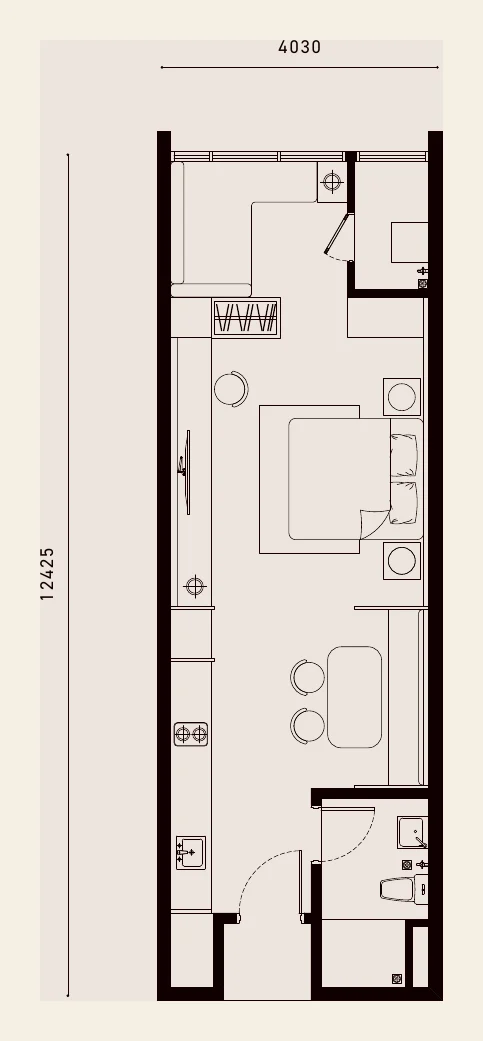 SOHO Type B floor plan