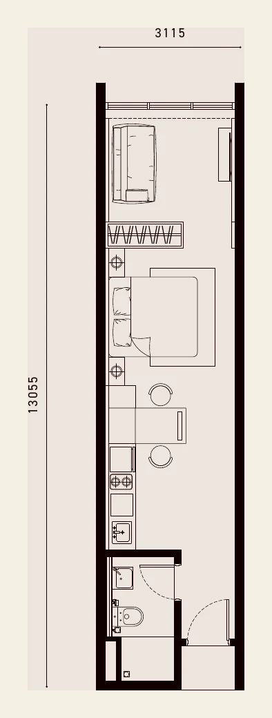 SOVO Type B1 floor plan
