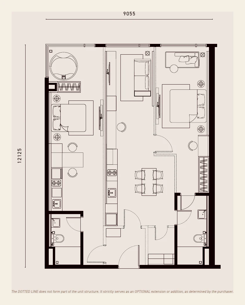 SOVO Type E floor plan